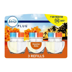 Febreze Odor-Fighting Fade Defy Plug Air Freshener Refill - Hawaiian Aloha - 0.87 fl oz: Dye-Free, Phthalate-Free, Electric-Powered
