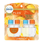Febreze Luxe Plug Dual Air Freshener Refills - Tropical Blend - 1.75 fl oz/2ct: Electric, Oil