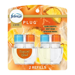 Febreze Luxe Plug Dual Air Freshener Refills - Tropical Blend - 1.75 fl oz/2ct: Electric, Oil
