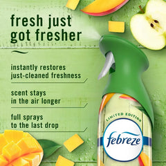Febreze Odor-Fighting Air Freshener Mango Splash - 8.1oz: Non-Powered, Aerosol