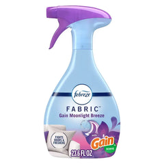 Febreze Fabric Gain Air Freshener - Moonlight Breeze - 23.6 fl oz: Dye-Free, Phthalate-Free, Multi-Surface, Ready to Use