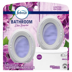 Febreze Bathroom Air Freshener Lilac Sunrise - 2ct: Oil, Non-Powered