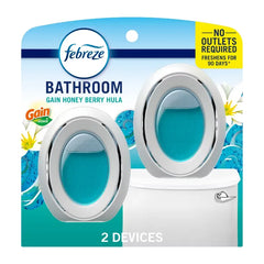 Febreze Honeyberry Hula Bathroom Air Freshener - 2ct: Non-Powered, Oil, Phthalate-Free, Dye-Free