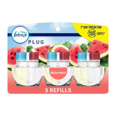 Febreze Plug Triple Refill Air Freshener Sweet Watermelon Vine - 3ct: Electric, Oil, Disposable, 2.63 Oz