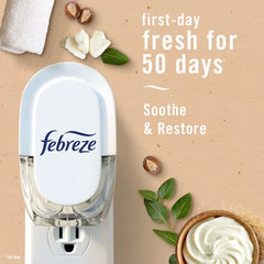 Febreze Plug Dual Refill Air Freshener - Soothe & Restore - 1.75 fl oz/2ct: Adjustable Fragrance, Dye-Free, Electric