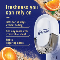 Febreze Plug Dual Air Freshener Refills- Tranquil Cypress Cove - 2ct: Electric Oil Refill