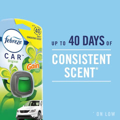 Febreze Car Air Freshener Vent Clip - Midnight Storm Scent - 0.13 fl oz/2pk: Adjustable Fragrance Setting, Disposable, Non-Powered