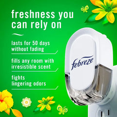 Febreze Plug Starter Kit Gain Original Air Freshener Refill - 0.87 fl oz/2ct