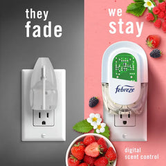 Febreze Plug Triple Refill Air Freshener - Berry & Bramble - 3ct: Oil Scent Enhancer, Electric Powered