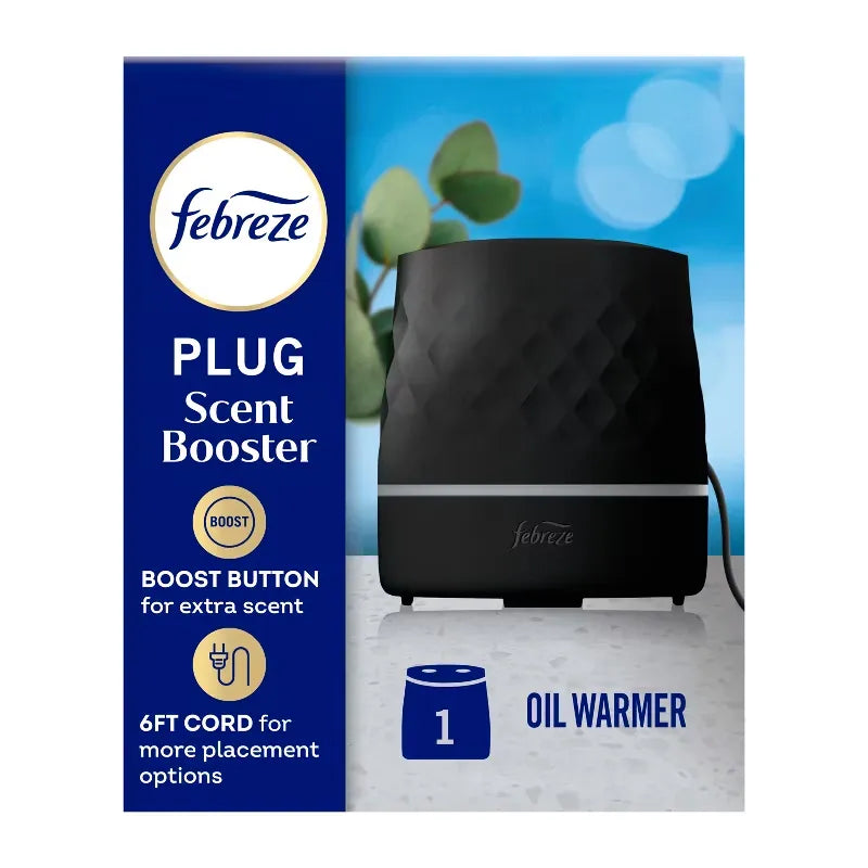 Febreze Black Plug Scent Booster Oil Diffuser Air Freshener Holder Unscented: 1-Pack, Electric, Holder