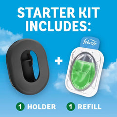 Febreze Trash Gain Air Fresheners - Original - Starter Kit: Oil, Non-Powered, 0.16 oz, 2-Pack