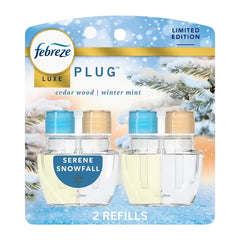 Febreze Plug Dual Refill Air Freshener - Refresh & Energize - 2ct: Electric, Oil, Dye-Free, Adjustable Fragrance Setting
