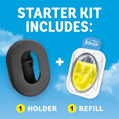 Febreze Trash - Trash Aisle Air Freshener Starter Kits - Clean Lemon - 2ct