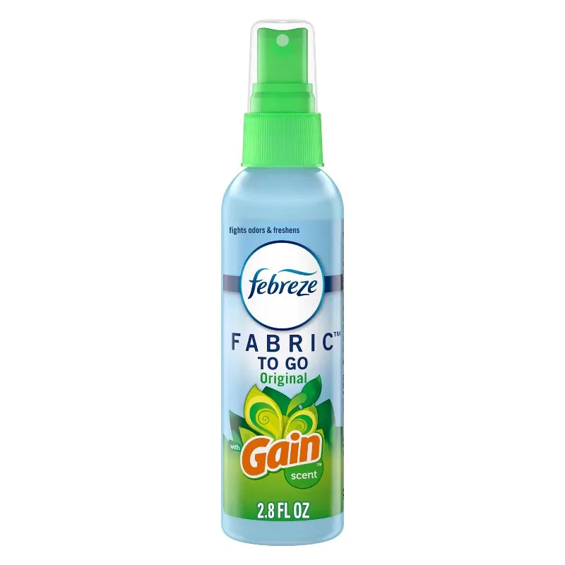 Febreze Fabric Refresher with Gain Original Scent - 2.8 fl oz: Liquid Spray, Dye-Free, Phthalate-Free