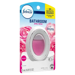 Febreze Bathroom Downy Air Freshener - 0.25 fl oz: Oil, Fresh Scent, Non-Powered