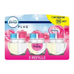 Febreze Odor-Fighting Fade Defy Plug Air Freshener Refill - April Fresh - 0.87 fl oz/3pk: Electric, Oil, Disposable