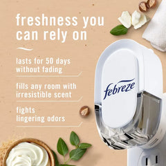 Febreze Plug Dual Refill Air Freshener - Soothe & Restore - 1.75 fl oz/2ct: Adjustable Fragrance, Dye-Free, Electric