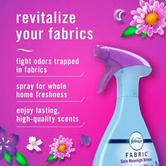 Febreze Fabric Gain Air Freshener - Moonlight Breeze - 23.6 fl oz: Dye-Free, Phthalate-Free, Multi-Surface, Ready to Use
