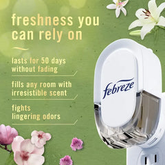 Febreze Luxe Plug Air Freshener Dual Refills - Morning Spring Showers - 1.75 fl oz/2ct