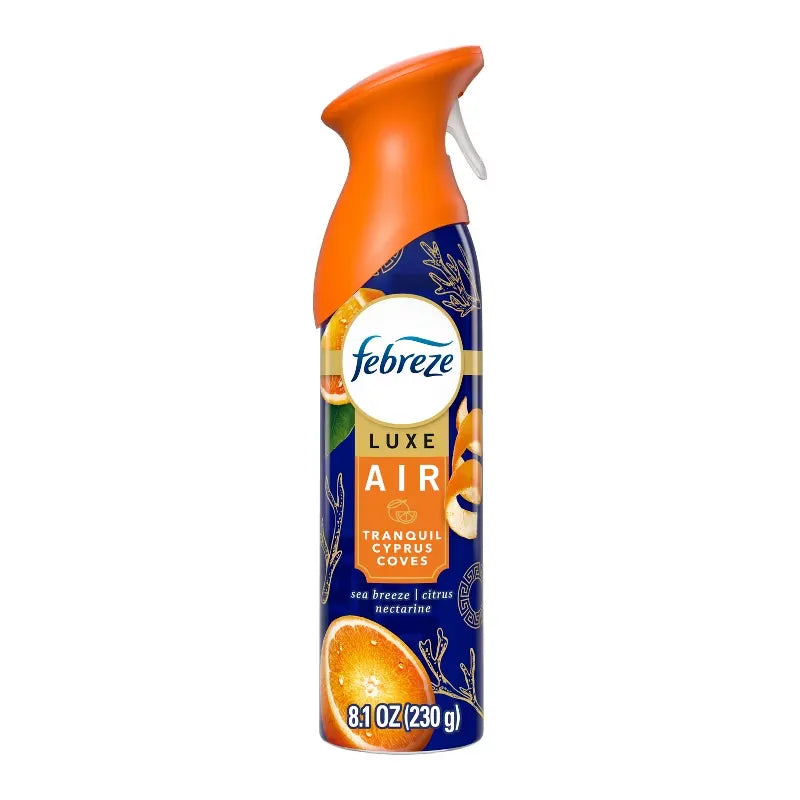 Febreze Air Fresheners Tranquil Cypress Cove: Aerosol, Non-Powered, 1-Pack