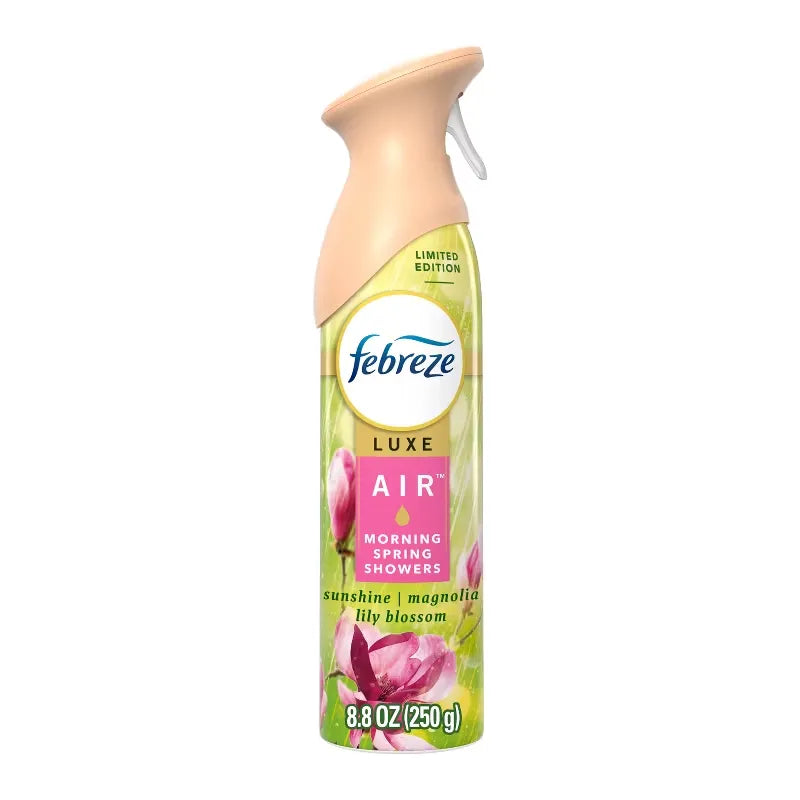 Febreze Luxe Air Mist - Morning Spring Showers - 8.8oz: Aerosol, Non-Powered