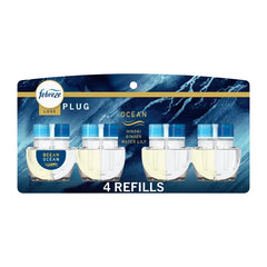 Febreze Plug Quadruple Air Freshener Refills - Ocean - 3.48 fl oz/4pk