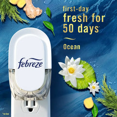 Febreze Origins Fade Defy Plug Air Freshener & Odor Fighter - Ocean - 0.87 fl oz: Electric, 2-Pack, Oil, Phthalate-Free